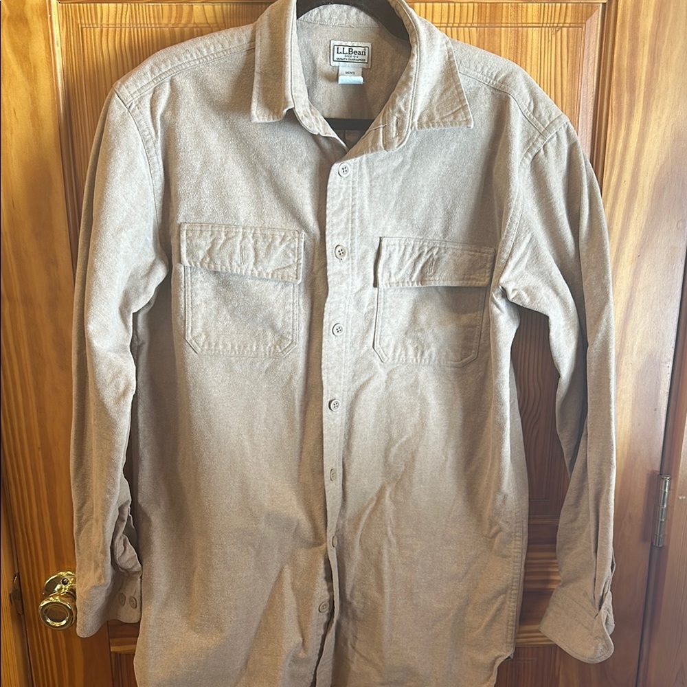 LL Bean men’s cotton flannel button up